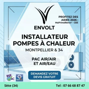 Entretien d'une pompe à chaleur à Sète (34)