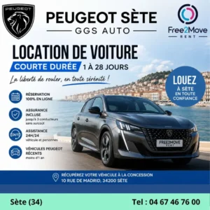 Location de voiture à Sète (34)