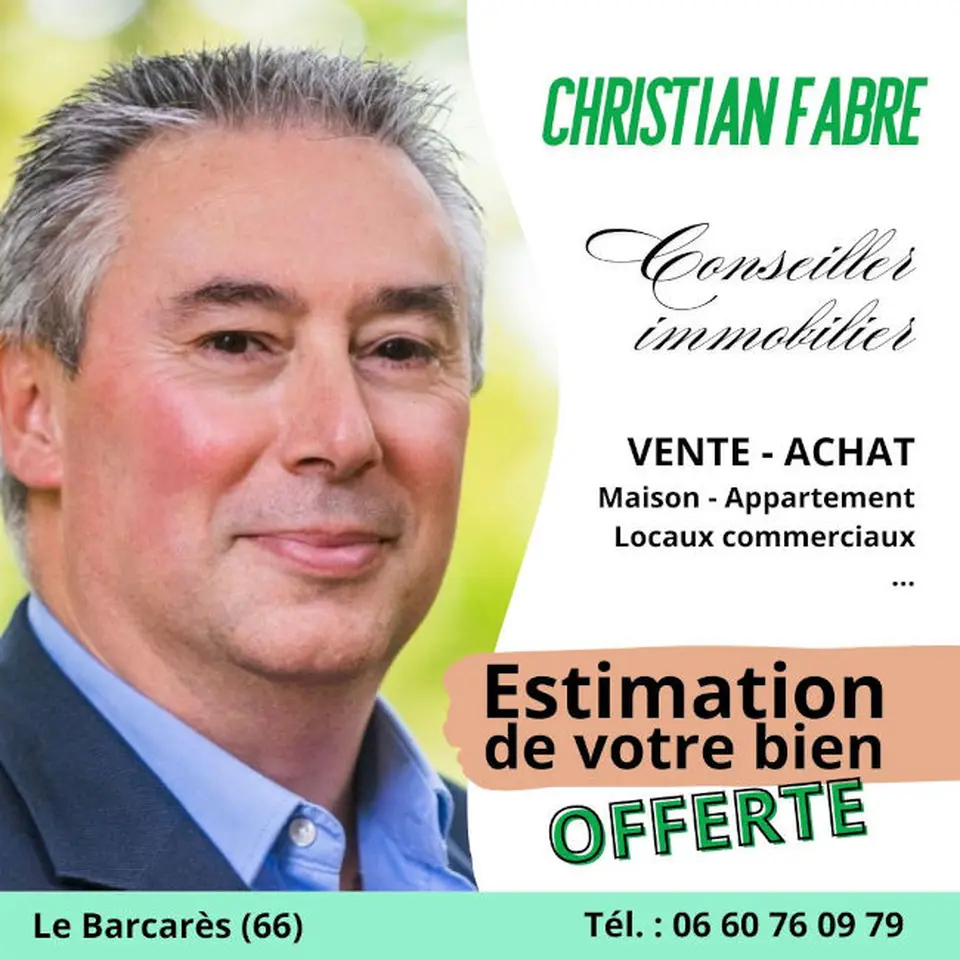 Photo de Christian Fabre et les informations de son agence immobilière