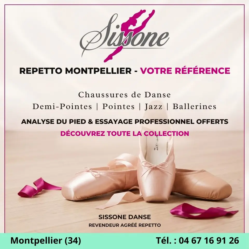 Pointes et demi-pointes Repetto chez Sissone Danse à Montpellier 34