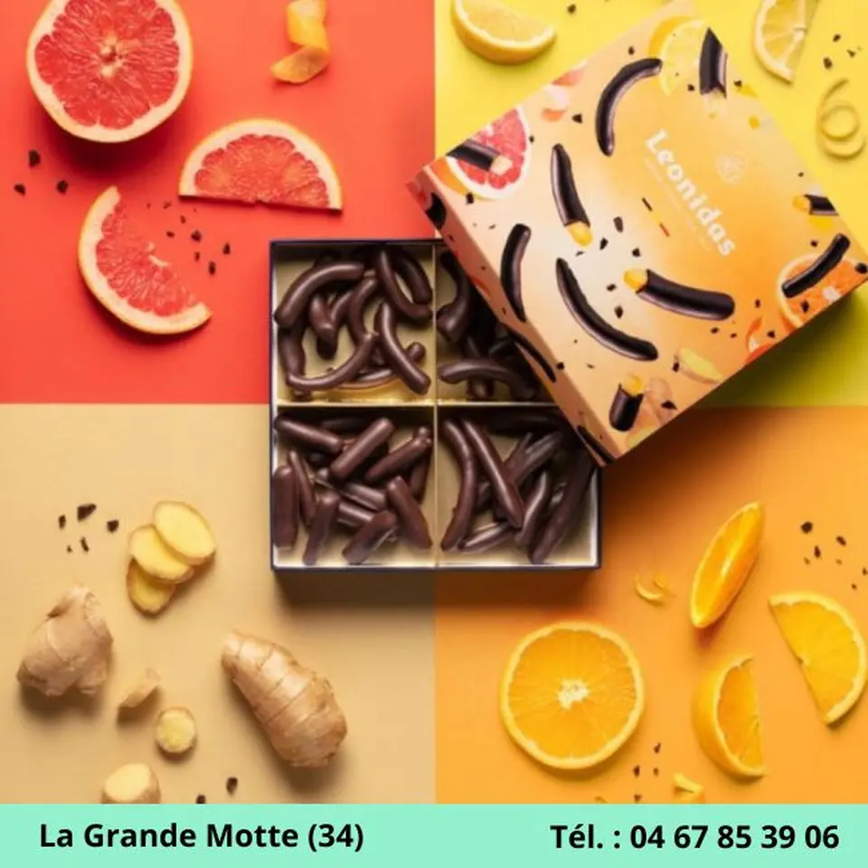 Créations fruitées de la Chocolaterie Leonidas au Grau-du-Roi 30