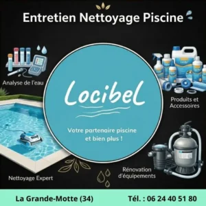 Services LocibeL : entretien, nettoyage, analyse de l'eau et rénovation de piscine à La-Grande-Motte (34)