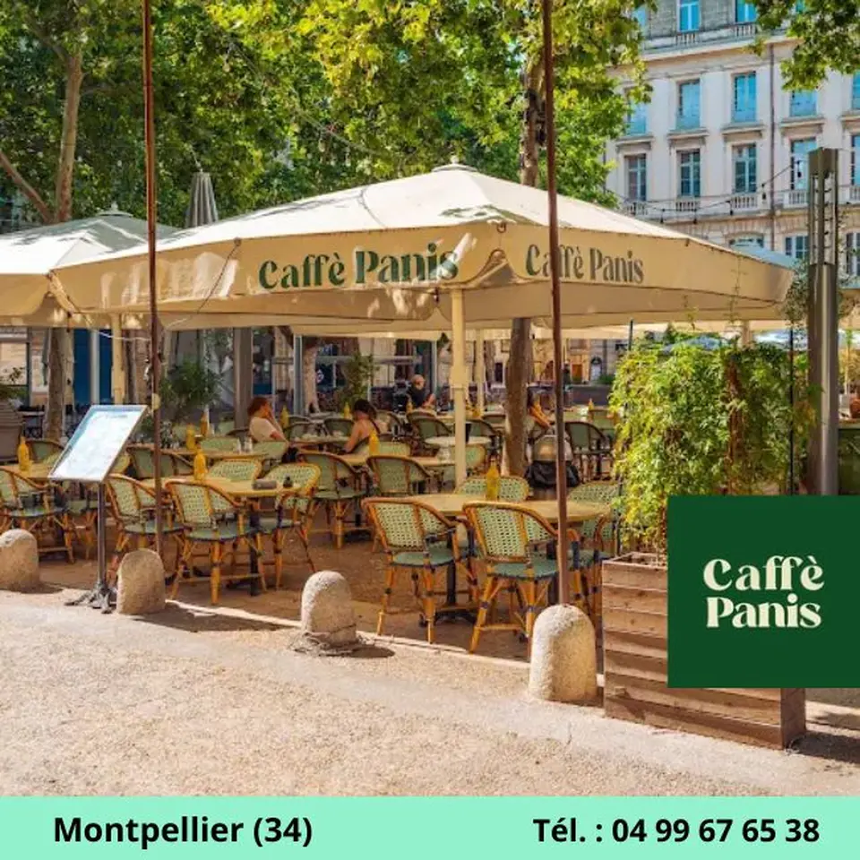 terrasse du meilleur café italien à Montpellier