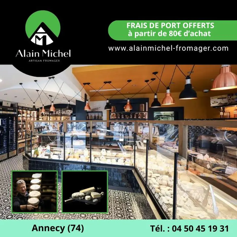 vitrine de la fromagerie Alain Michel