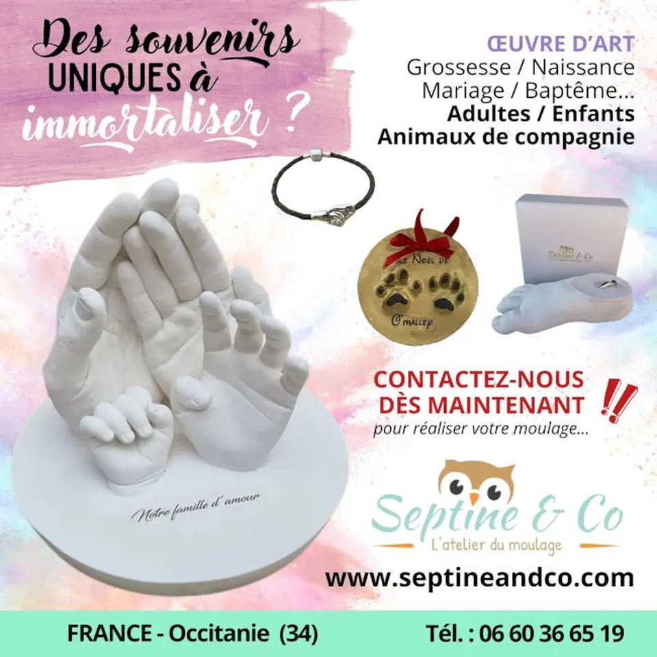 Bannière avec les informations de Septine and Co