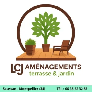 logo lcj aménagements qui est paysagiste à Montpellier 34