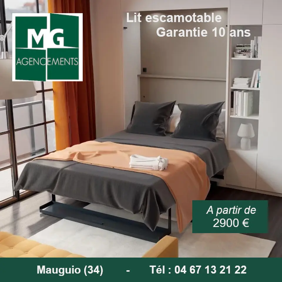 photo de placard lit escamotable montpellier 34
