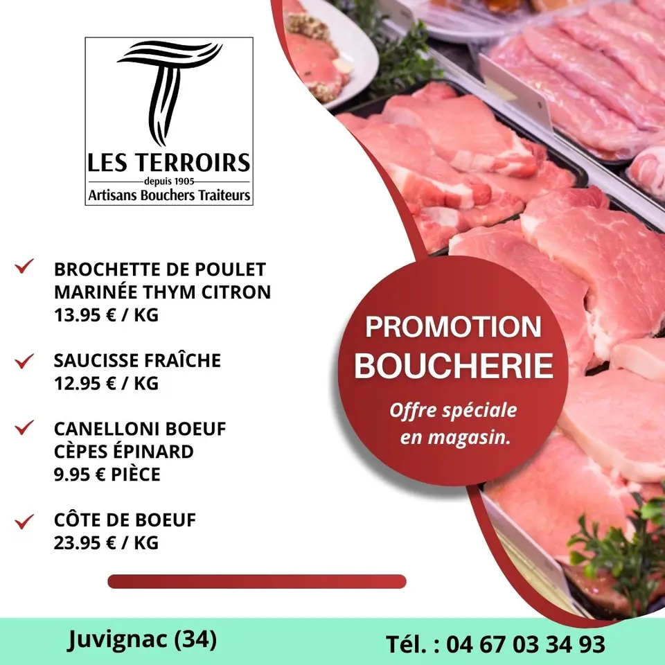 photo de promotions boucherie traiteur montpellier juvignac
