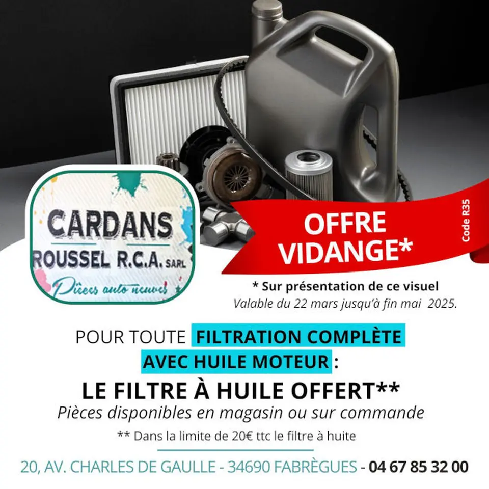 photo de promotions pieces auto neuves autour de moi 34