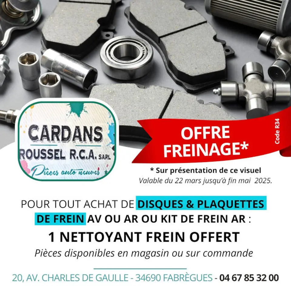 photo de promotions pieces auto neuves montpellier 34