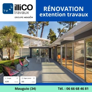 photo de renovation extension travaux fabregues 34