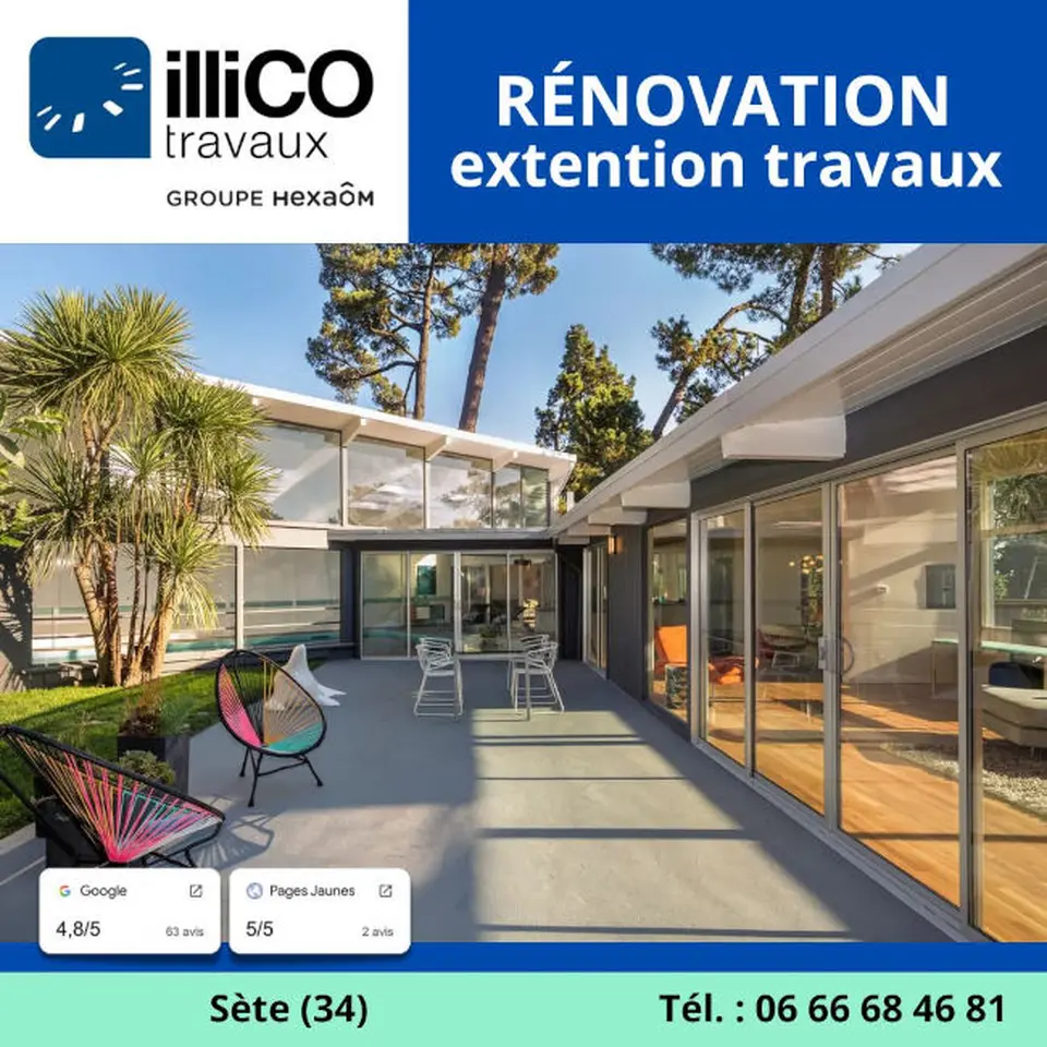 photo de renovation extension travaux sete 34