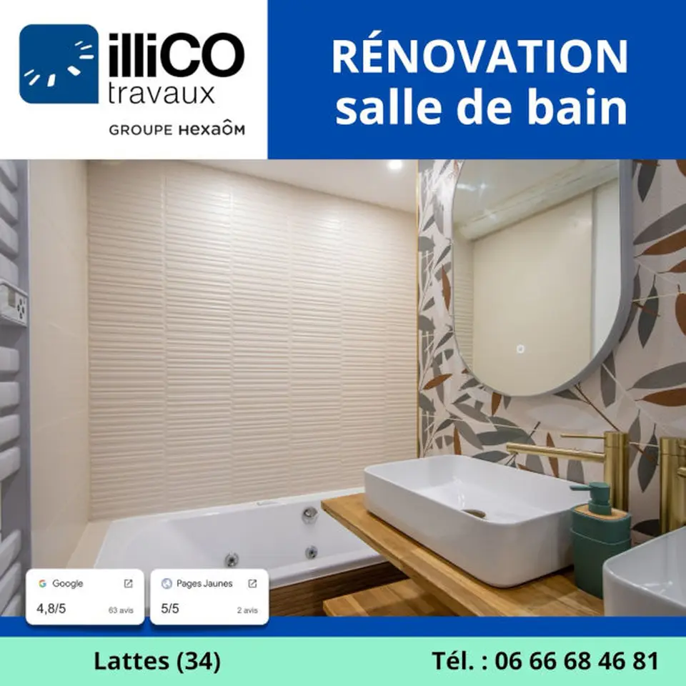 photo de renovation salle de bain lattes 34