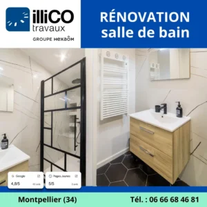 photo de renovation salle de bain montpellier 34 illico