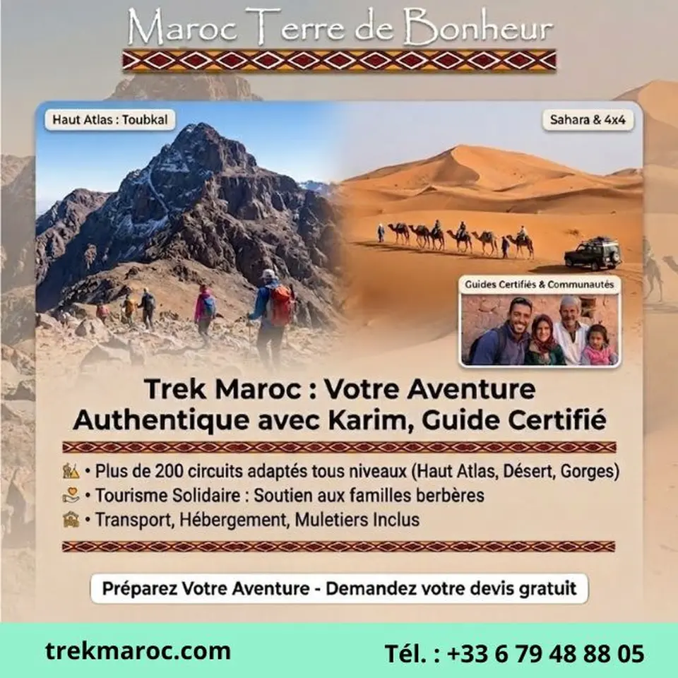 photo de trek maroc randonnee